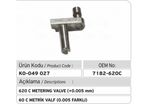 7182-620 C Metrik Valf (+005 mm)